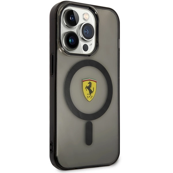 Ferrari FEHMP14LUKK iPhone 14 Pro 6.1" black/black hardcase Translucent Magsafeeng