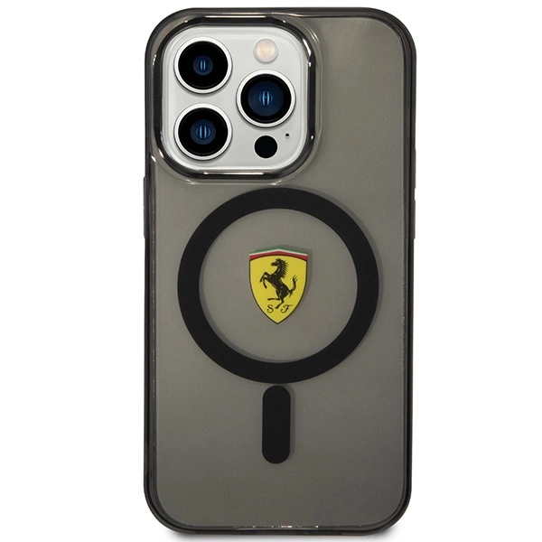 Ferrari FEHMP14XURKK iPhone 14 Pro Max 6.7" black/black hardcase Translucent Magsafeeng