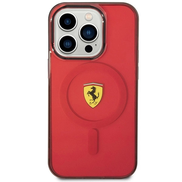 Ferrari FEHMP14XURKR iPhone 14 Pro Max 6.7" red/red hardcase Translucent Magsafeeng