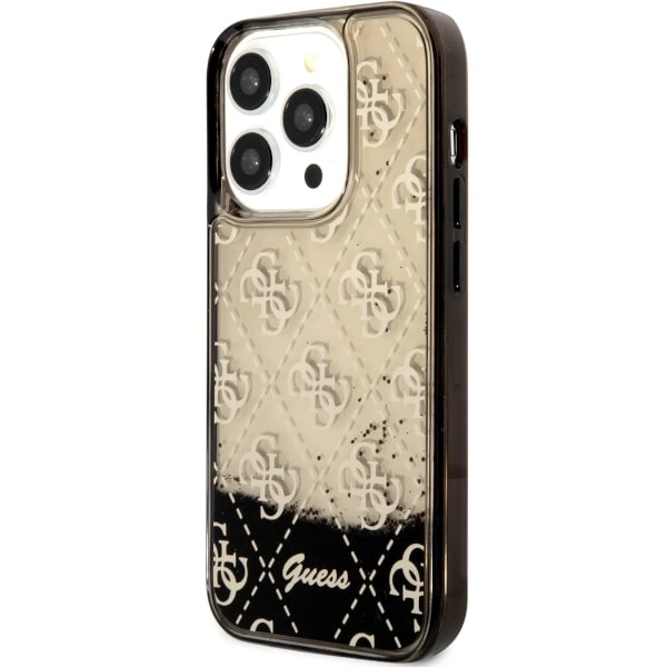 Guess GUHCP14LLC4PSGK iPhone 14 Pro 6.1" black/black hardcase Liquid Glitter 4G Transculenteng