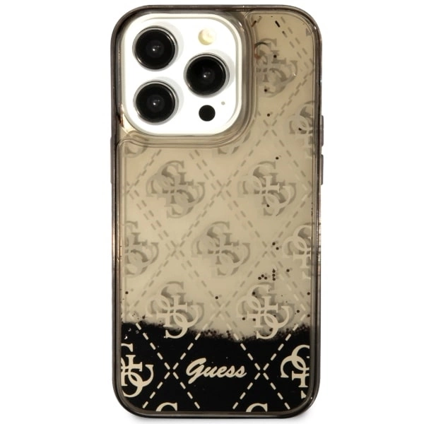Guess GUHCP14LLC4PSGK iPhone 14 Pro 6.1" black/black hardcase Liquid Glitter 4G Transculenteng