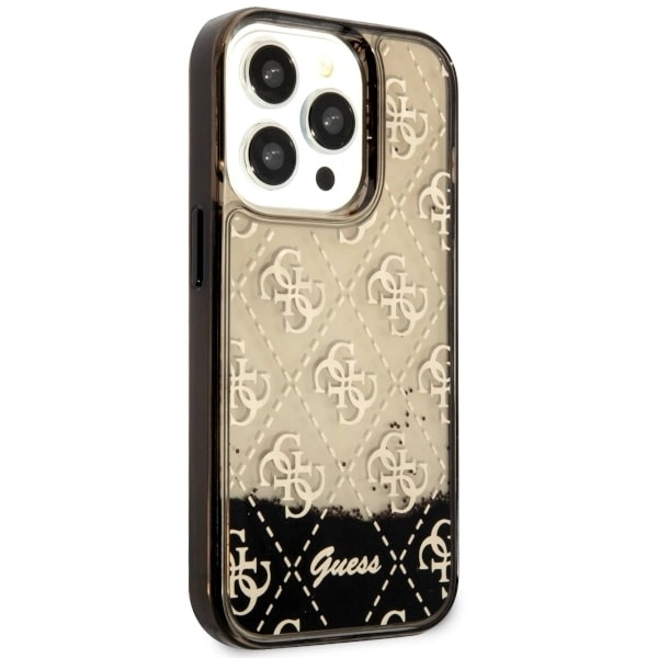 Guess GUHCP14LLC4PSGK iPhone 14 Pro 6.1" black/black hardcase Liquid Glitter 4G Transculenteng