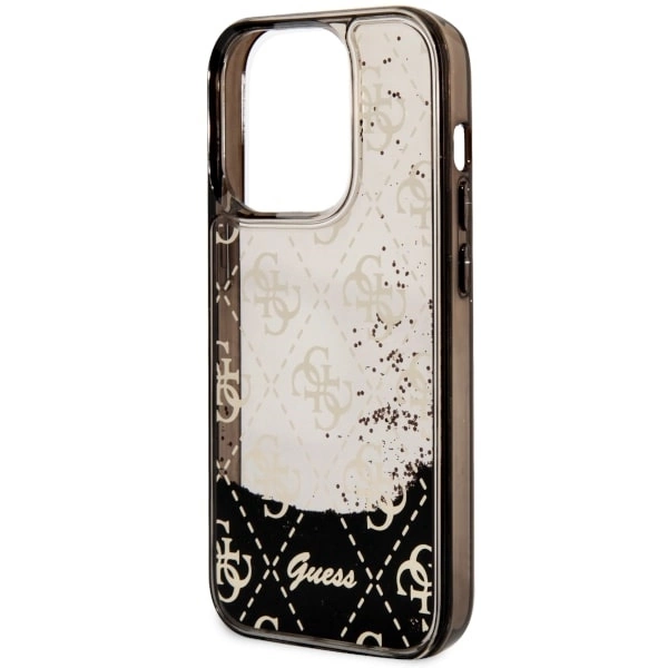 Guess GUHCP14LLC4PSGK iPhone 14 Pro 6.1" black/black hardcase Liquid Glitter 4G Transculenteng