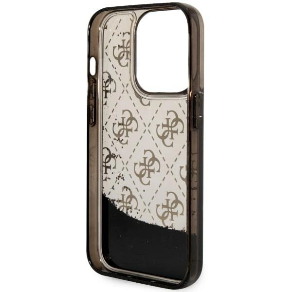 Guess GUHCP14LLC4PSGK iPhone 14 Pro 6.1" black/black hardcase Liquid Glitter 4G Transculenteng
