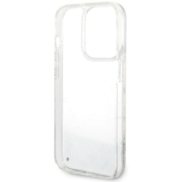 Guess GUHCP14LLCSGSGH iPhone 14 Pro 6.1" white/white hardcase Liquid Glitter Marbleeng