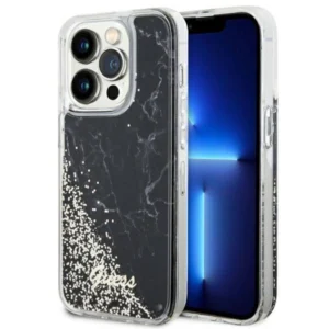 Guess GUHCP14LLCSGSGK iPhone 14 Pro 6.1" black/black hardcase Liquid Glitter Marbleeng
