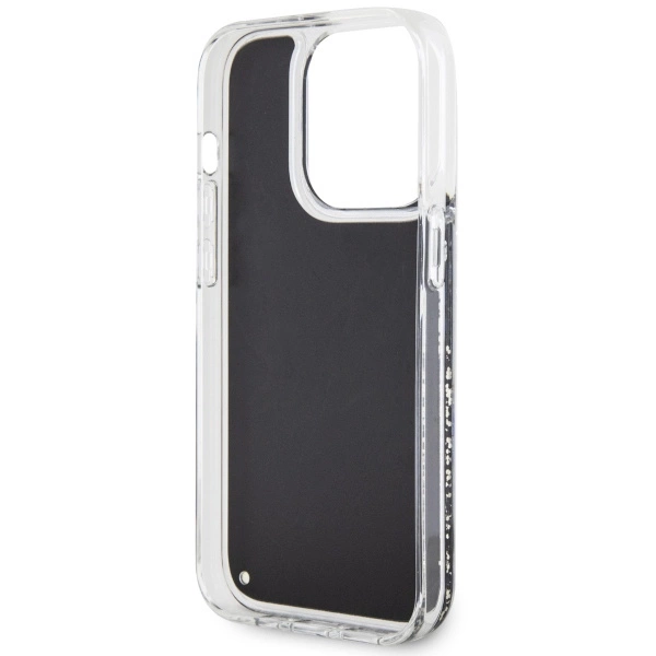 Guess GUHCP14LLCSGSGK iPhone 14 Pro 6.1" black/black hardcase Liquid Glitter Marbleeng