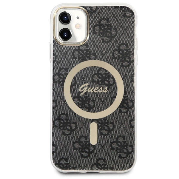 Guess GUHMN61H4STK iPhone 11 6.1" black/black hardcase 4G MagSafeeng