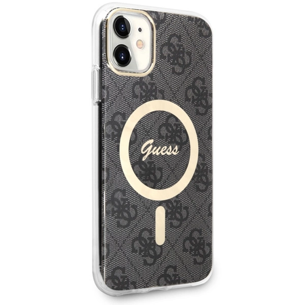 Guess GUHMN61H4STK iPhone 11 6.1" black/black hardcase 4G MagSafeeng