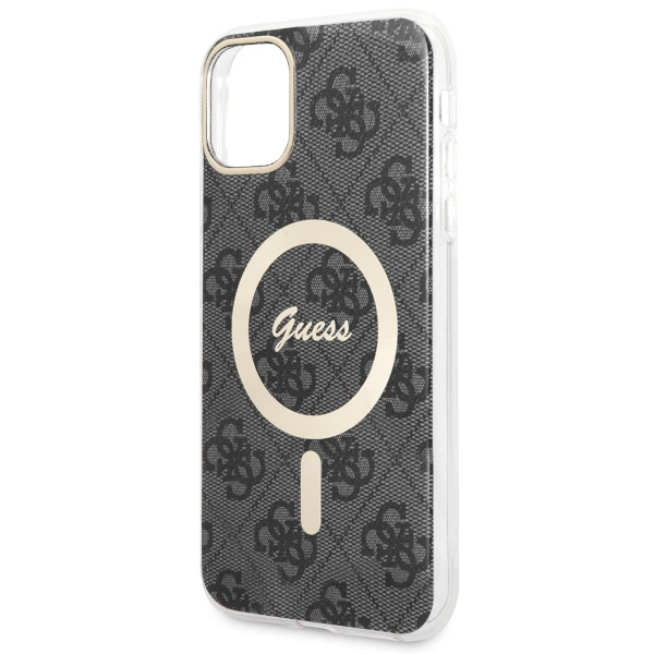 Guess GUHMN61H4STK iPhone 11 6.1" black/black hardcase 4G MagSafeeng
