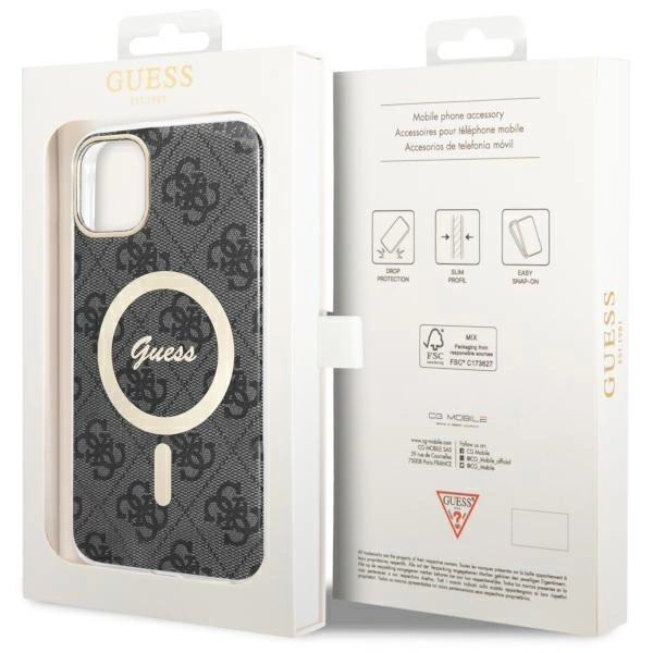 Guess GUHMN61H4STK iPhone 11 6.1" black/black hardcase 4G MagSafeeng