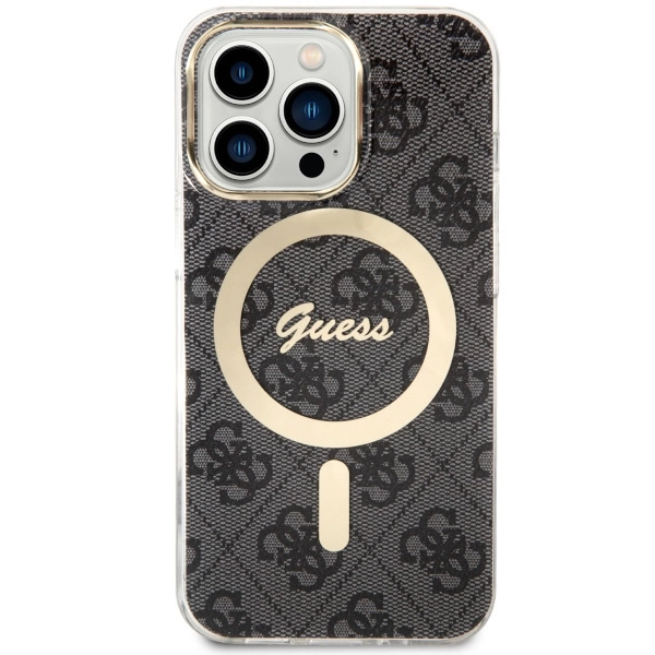 Guess GUHMP13LH4STK iPhone 13 Pro / 13 6.1" black/black hardcase 4G MagSafeeng