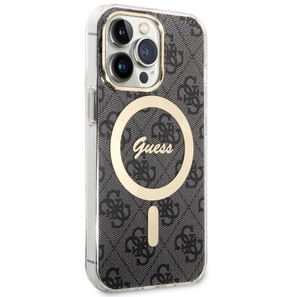 Guess GUHMP13LH4STK iPhone 13 Pro / 13 6.1" black/black hardcase 4G MagSafeeng