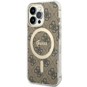 Guess GUHMP13LH4STW iPhone 13 Pro / 13 6.1" brown/brown hardcase 4G MagSafeeng