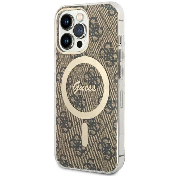 Guess GUHMP13LH4STW iPhone 13 Pro / 13 6.1" brown/brown hardcase 4G MagSafeeng