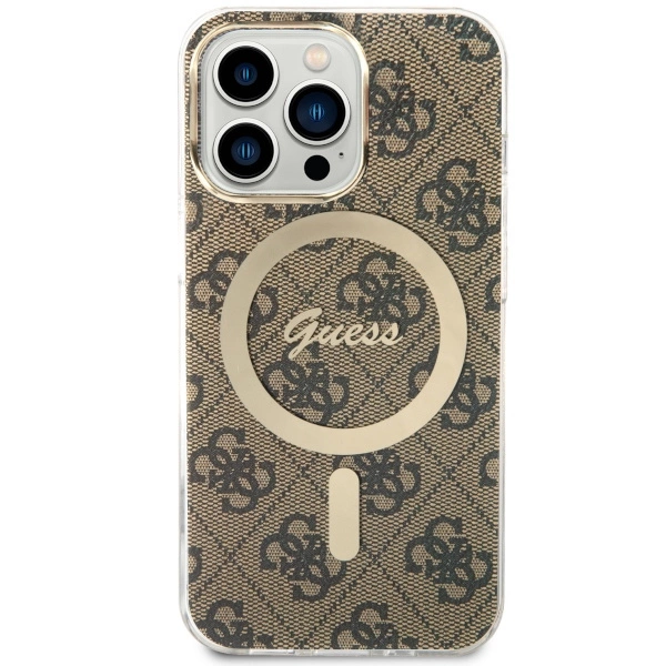 Guess GUHMP13LH4STW iPhone 13 Pro / 13 6.1" brown/brown hardcase 4G MagSafeeng