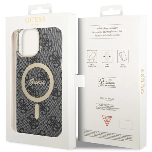 Guess GUHMP13XH4STK iPhone 13 Pro Max 6.7" black/black hardcase 4G MagSafeeng