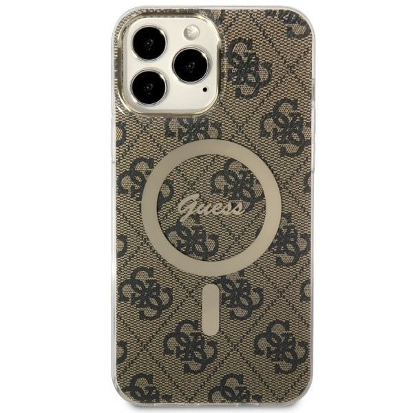 Guess GUHMP13XH4STW iPhone 13 Pro Max 6.7" brown/brown hardcase 4G MagSafeeng