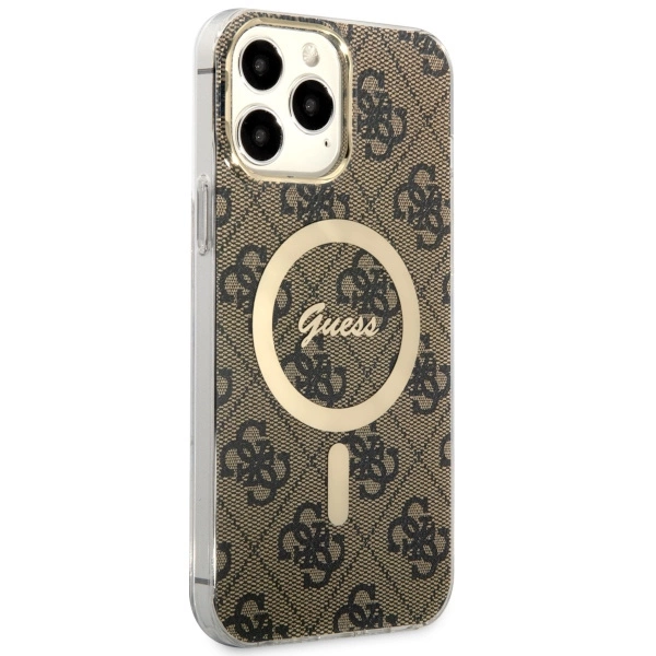Guess GUHMP13XH4STW iPhone 13 Pro Max 6.7" brown/brown hardcase 4G MagSafeeng