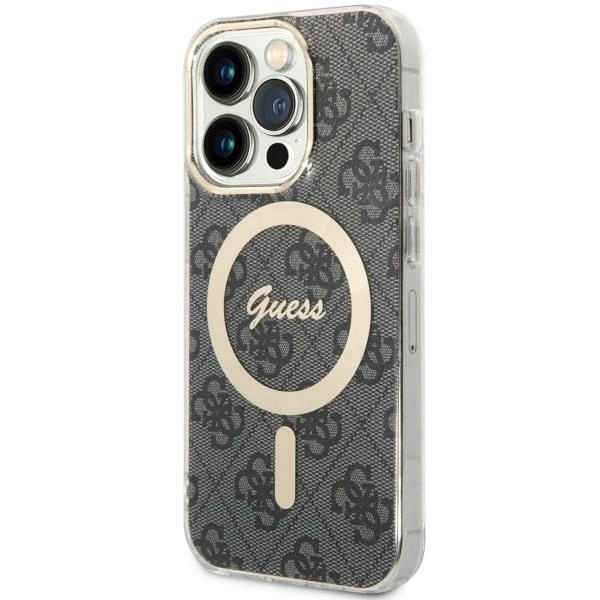 Guess 4G MagSafe case for iPhone 14 Pro - blackeng