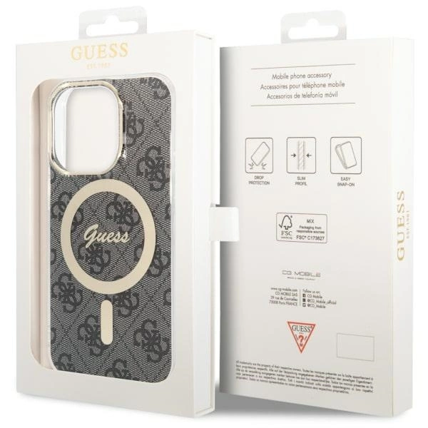 Guess 4G MagSafe case for iPhone 14 Pro - blackeng