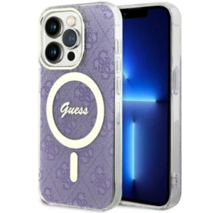 Guess GUHMP14LH4STU iPhone 14 Pro 6.1" purple/purple hardcase 4G MagSafeeng