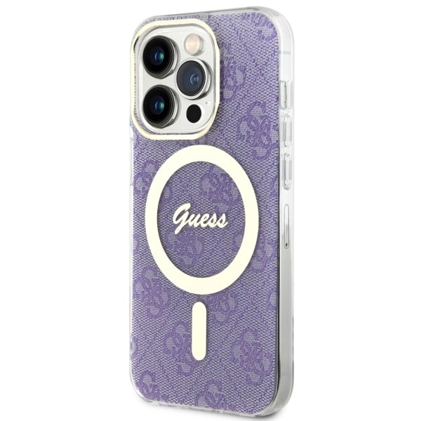 Guess GUHMP14LH4STU iPhone 14 Pro 6.1" purple/purple hardcase 4G MagSafeeng