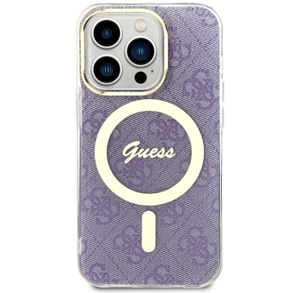 Guess GUHMP14LH4STU iPhone 14 Pro 6.1" purple/purple hardcase 4G MagSafeeng