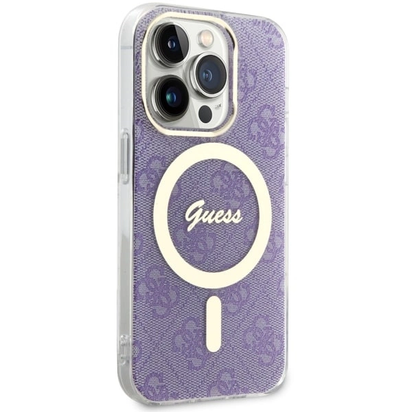 Guess GUHMP14LH4STU iPhone 14 Pro 6.1" purple/purple hardcase 4G MagSafeeng