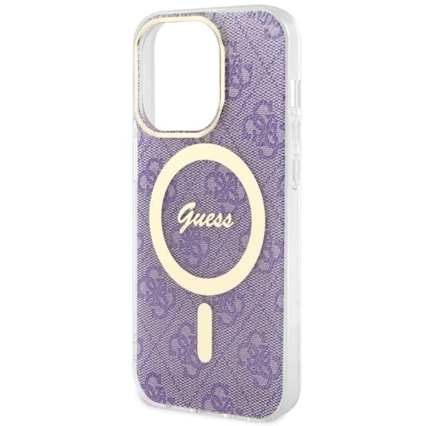 Guess GUHMP14LH4STU iPhone 14 Pro 6.1" purple/purple hardcase 4G MagSafeeng