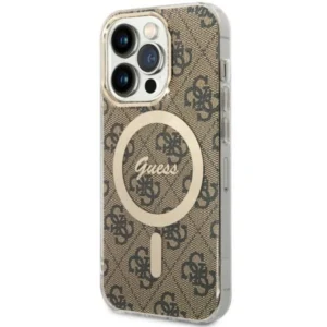 Guess GUHMP14LH4STW iPhone 14 Pro 6.1" brown/brown hardcase 4G MagSafeeng