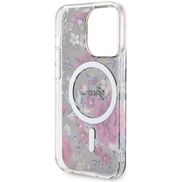 Guess GUHMP14LHCFWSA iPhone 14 Pro 6.1" green/khaki hardcase Flower MagSafeeng
