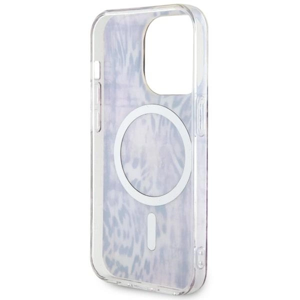 Guess GUHMP14LHLEOPWP iPhone 14 Pro 6.1" pink/pink hardcase Leopard MagSafeeng