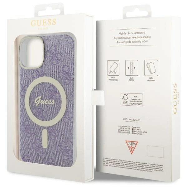 Guess GUHMP14MH4STU iPhone 14 Plus 6.7" purple/purple hardcase 4G MagSafeeng
