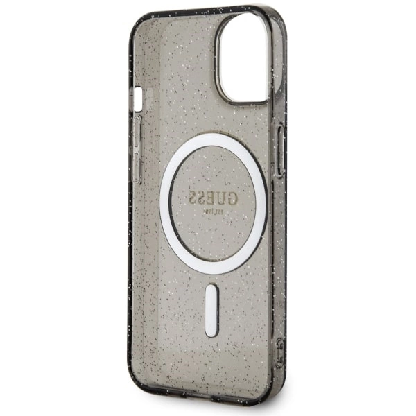 Guess GUHMP14MHCMCGK iPhone 14 Plus 6.7" black/black hardcase Glitter Gold MagSafeeng