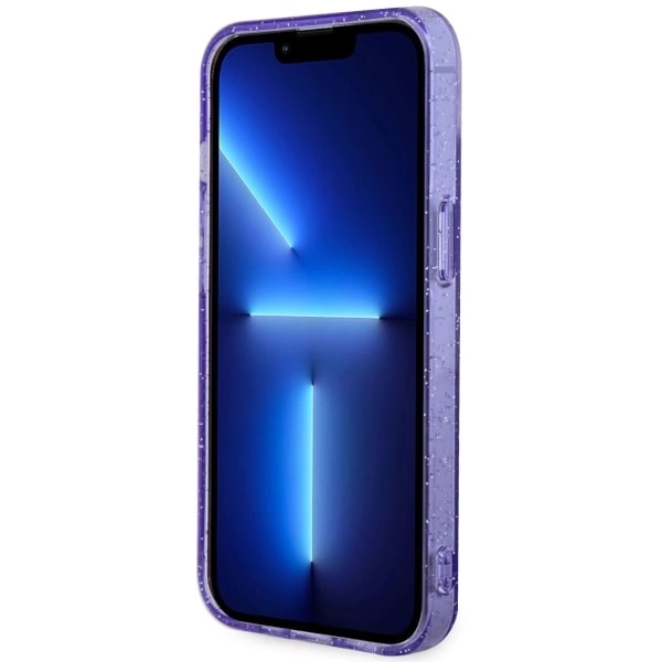 Guess GUHMP14MHCMCGU iPhone 14 Plus 6.7" purple/purple hardcase Glitter Gold MagSafeeng