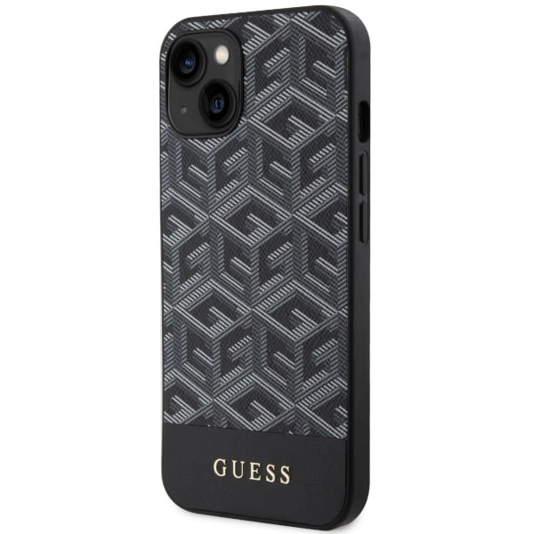 Guess GUHMP14MHGCFSEK iPhone 14 Plus 6.7" black/black hardcase GCube Stripes MagSafeeng