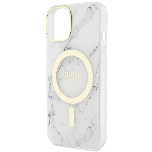 Guess GUHMP14MPCUMAH iPhone 14 Plus 6.7" white/white hardcase Marble MagSafeeng