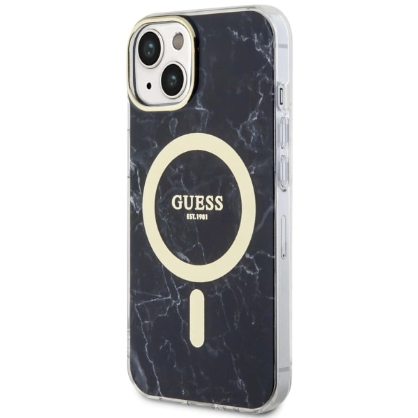 Guess GUHMP14MPCUMAK iPhone 14 Plus 6.7" black/black hardcase Marble MagSafeeng