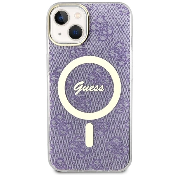Guess 4G MagSafe case for iPhone 14 - purpleeng