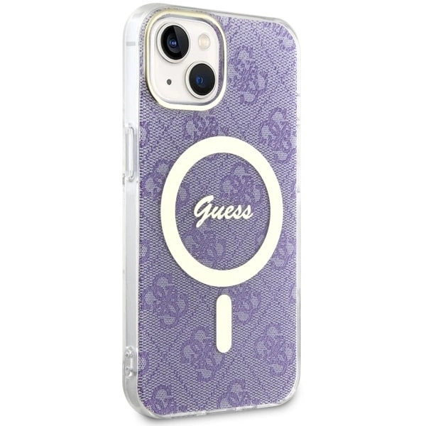 Guess 4G MagSafe case for iPhone 14 - purpleeng