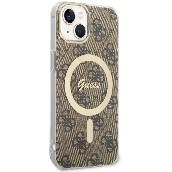 Guess 4G MagSafe case for iPhone 14 - browneng