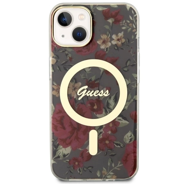 Guess Flower MagSafe case for iPhone 14 - greeneng