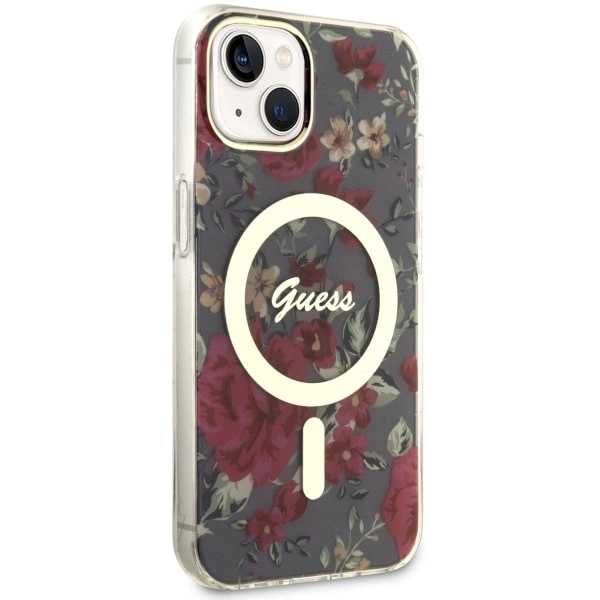 Guess Flower MagSafe case for iPhone 14 - greeneng