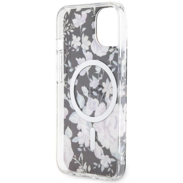 Guess Flower MagSafe case for iPhone 14 - blackeng