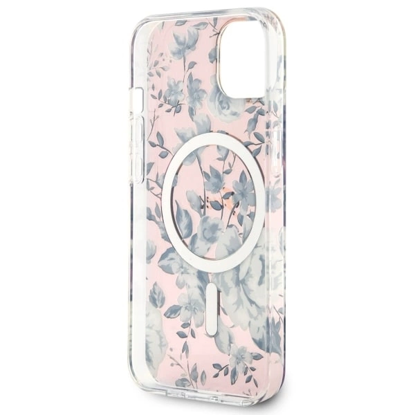 Guess Flower MagSafe case for iPhone 14 - pinkeng