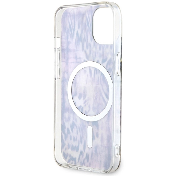 Guess Leopard MagSafe case for iPhone 14 - pinkeng