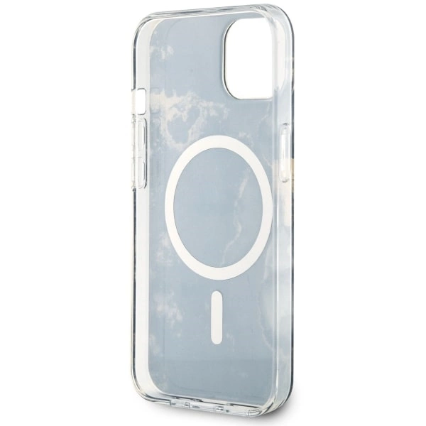 Guess GUHMP14SHTMRSK iPhone 14 6.1" black/black hardcase Golden Marble MagSafeeng
