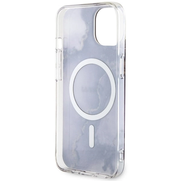 Guess GUHMP14SHTMRSU iPhone 14 6.1" purple/purple hardcase Golden Marble MagSafeeng