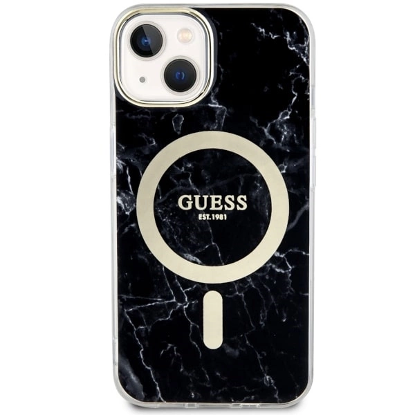 Guess GUHMP14SPCUMAK iPhone 14 6.1" black/black hardcase Marble MagSafeeng